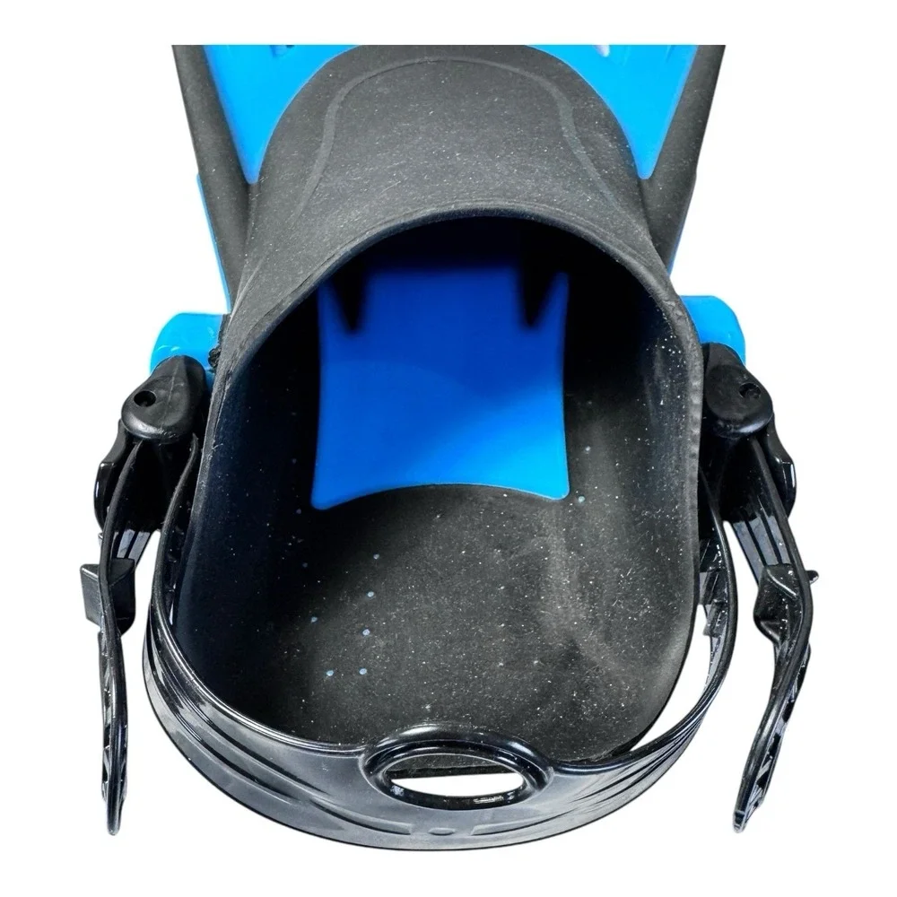 Speedo Dive Swiming Fins - Blue/ Black  Adjustable Strap w/Bag Adult S/M